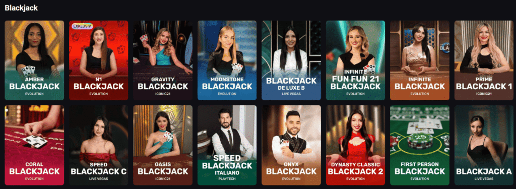 Blackjack Guide: Rules, Charts And Strategy 7 Live blackjack tables page showing multiple online blackjack game variations