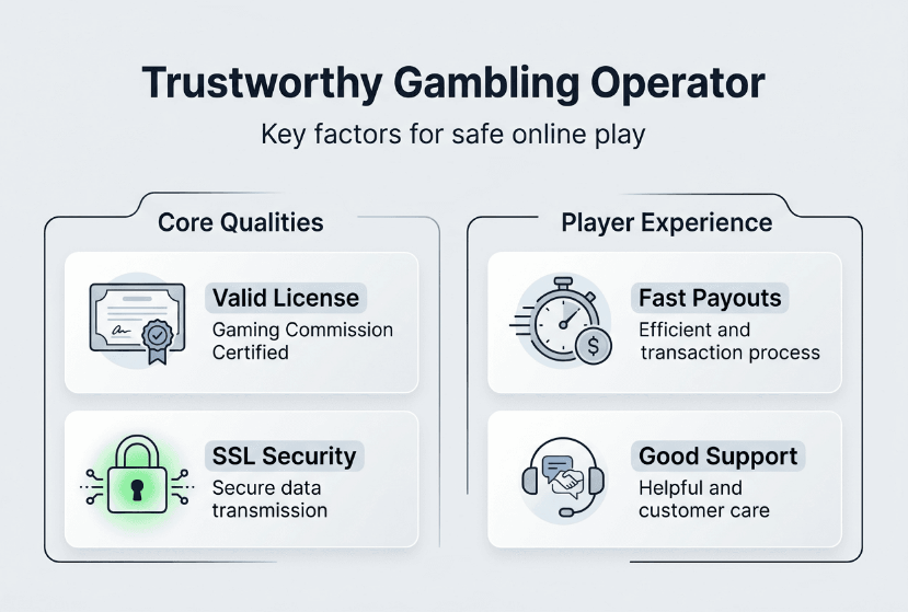 What Is a Trustworthy Gambling Operator? A 2026 Guide 2 Key factors of trustworthy gambling operators